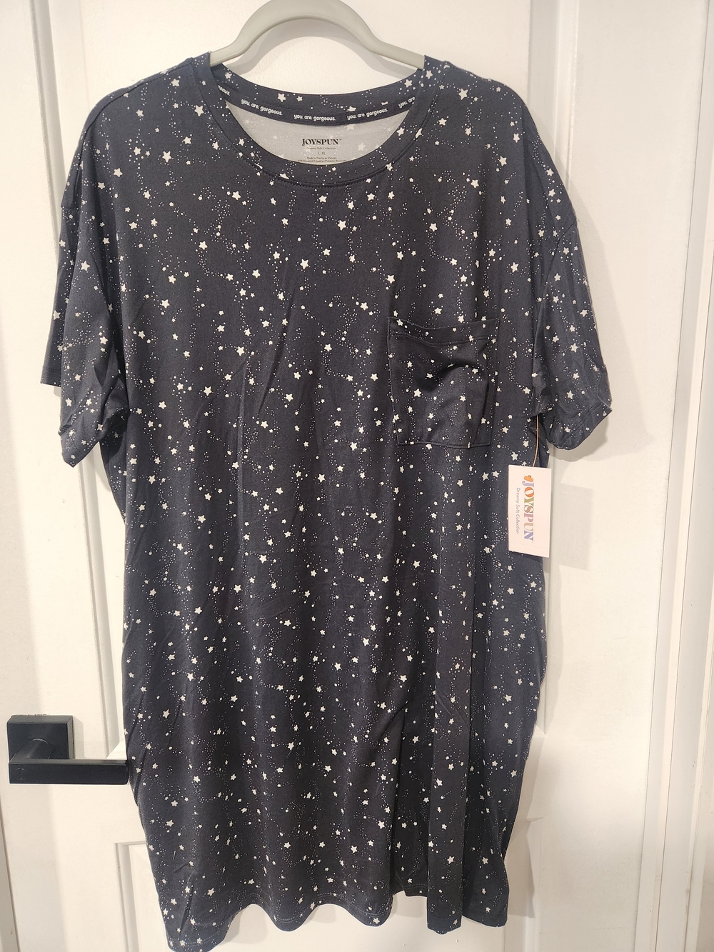 Womens Navy Star Nightgown